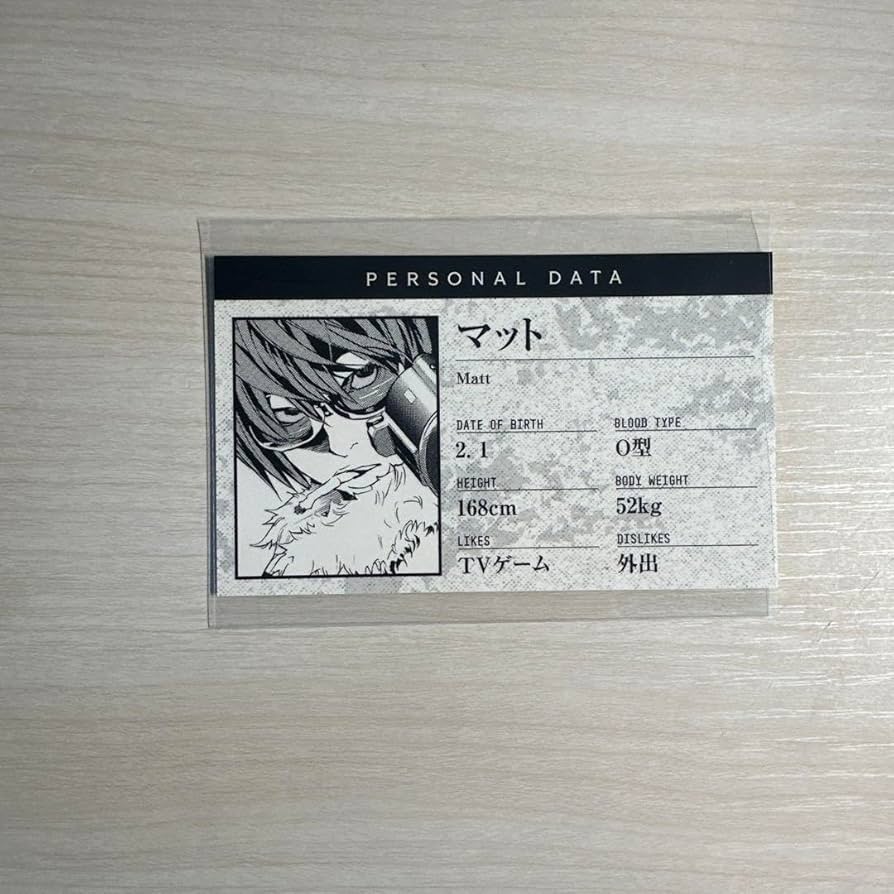 デスノート展 プロフィールカードコレクション セット デスノート展 プロフィールカードコレクション 1BOXの通販 by